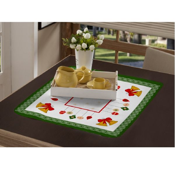 Toalha Cha PA 62x62cm Natal Sino Verde Raner