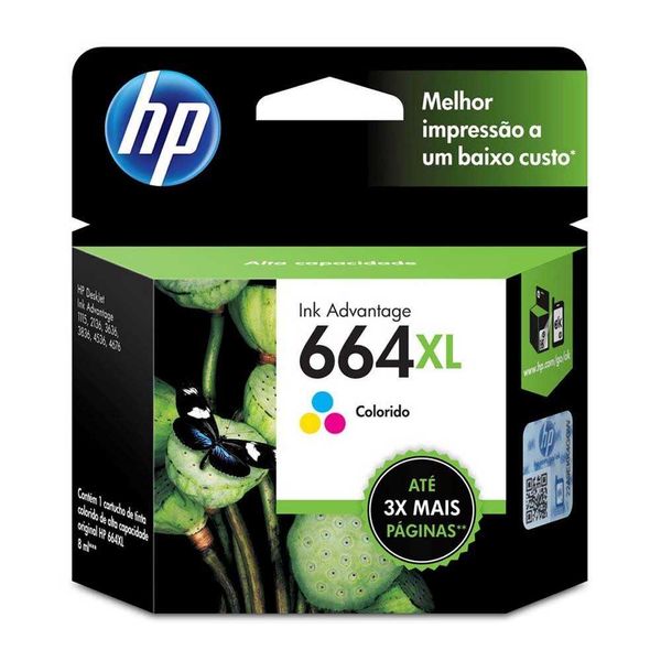 CARTUCHO HP 664XL COLORIDO 8ML ORIGINAL