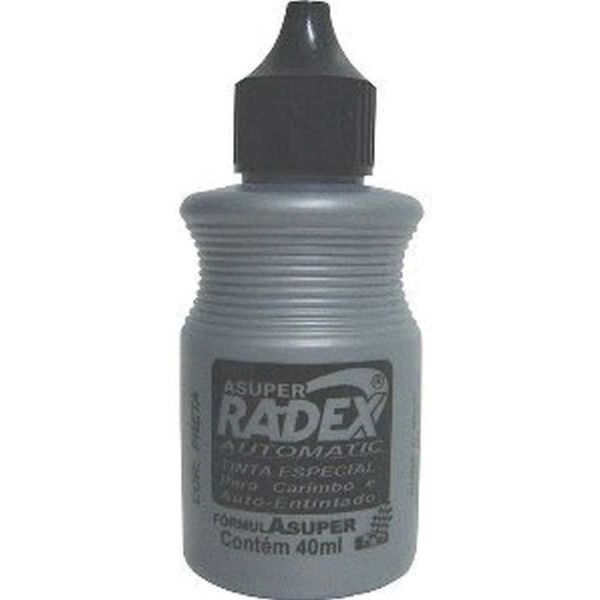 TINTA CARIMBO AUTO ENTINTADO PRETO 40ML RADEX