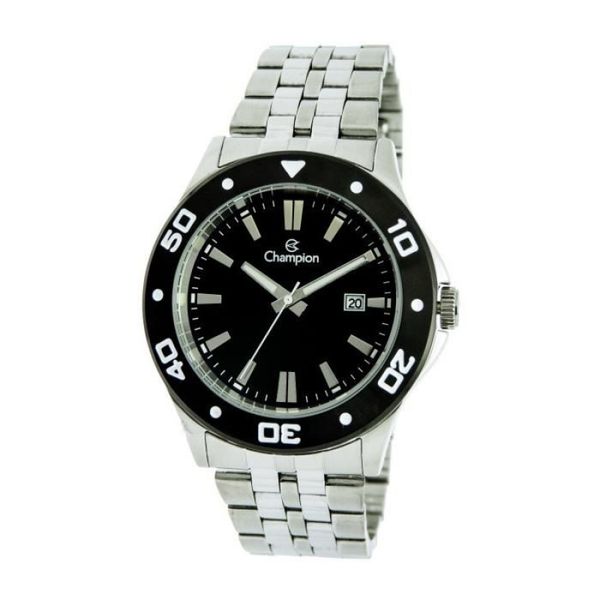 Relógio Champion Masculino Ref:Ca31408t Casual Prateado