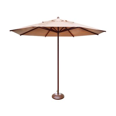 Ombrelone Guarda Sol Piscina Casa Praia Base Marrom 300cm
