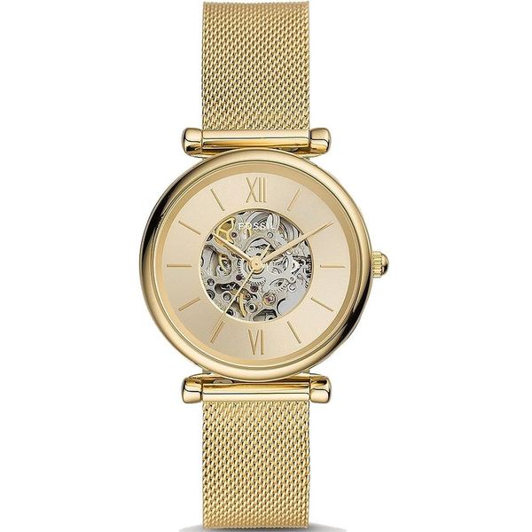 Relógio Fossil Feminino Ref:Me3250/1dn Automático Esqueleto Dourado