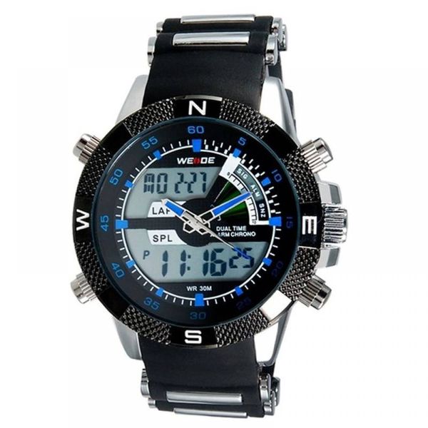 Relógio Weide Masculino Ref:Wh-1104 10116 Anadigi Prateado