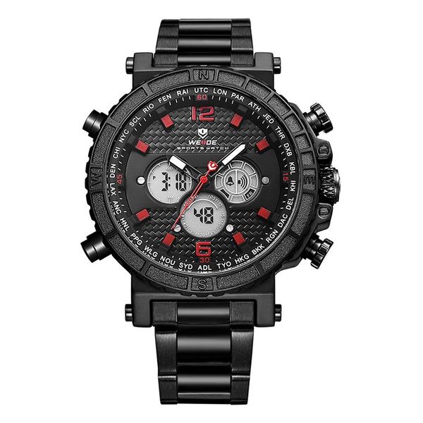 Relógio Weide Masculino Ref:Wh6305b A10634 Anadigi Black