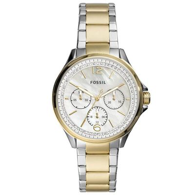 Relógio Fossil Feminino Ref:Es4781/1bn Multifunção bicolor