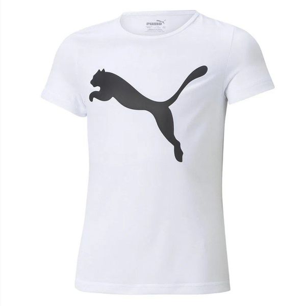 Camiseta Puma Active Infantil 14 / Branco e Preto