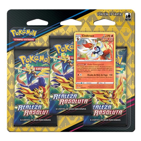 Jogo de Cartas Pokémon Blister Triplo Realeza Absoluta 16281