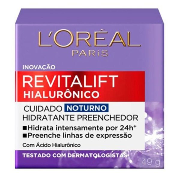 Loreal Paris Revitalift Hialurônico Noturno 49g