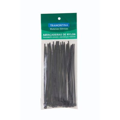 Abraçadeira de Nylon 295x4,6 mm Tramontina Preta