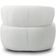 Kit 02 Poltronas Giratória Orgânica Para Sala Living Florea M05 Bouclê Creme - Lyam Decor