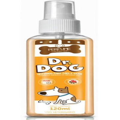 Perfume Pet Hipoalergenico Dr Dog Carinho Bom Amadeirado 120 mL Cães Gatos Banho e tosa
