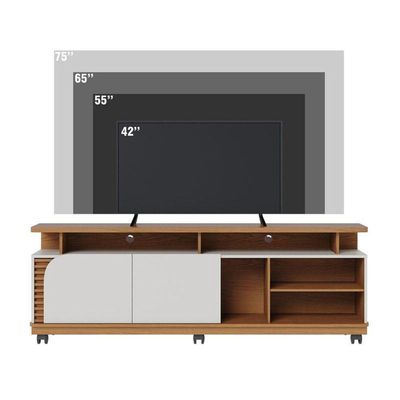 Rack Bancada Ambiente Jurerê 1.8 Freijó Off White Matte - Colibri