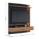 Painel Para Tv Home Suspenso Juriti 1.5 Noce Milano Preto Acetinado - Colibri