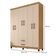 Guarda Roupa Casal Ambiente Modena 6 Portas Carvalho Americano Off White - Incorplac