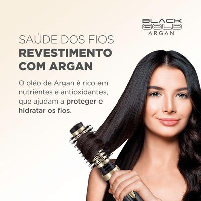 Escova Rotativa Black Gold Argan Mondial - 220v