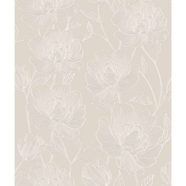 Papel de Parede Atemporal Floral 3802 - Rolo: 10m x 52cm