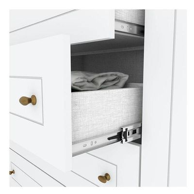 Guarda Roupa Casal Americano 6 Portas Branco Hp - Henn