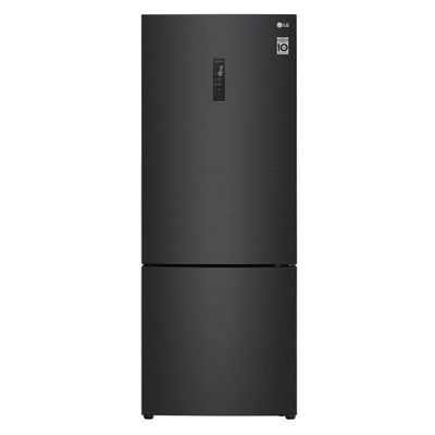 Geladeira LG Inverter Bottom Freezer 451L Black GC-B569NQL2 220V