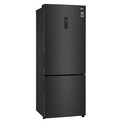 Geladeira LG Inverter Bottom Freezer 451L Black GC-B569NQL2 220V