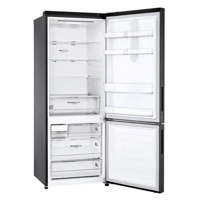 Geladeira LG Inverter Bottom Freezer 451L Black GC-B569NQL2 220V