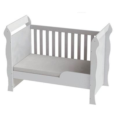 Berço Americano Mirelle E Cômoda Infantil Ane Branco Brilho Com Colchão Gazin - Phoenix Baby