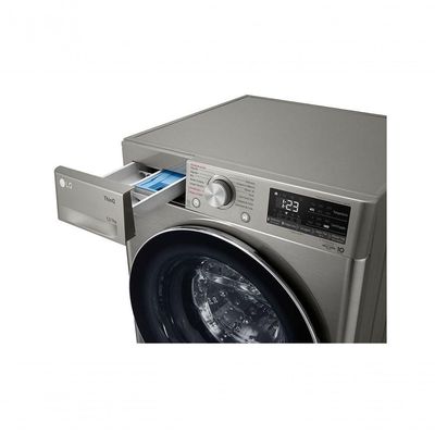 Lava e Seca Smart LG VC4 12kg Inox Look com Inteligência Artificial AIDD CV5012PC4A 220V