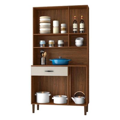 Kit Cozinha Ambiente Golden 6 Portas Nogueira Off White - Kits Paraná