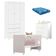 Quarto De Bebê Duda 3 Portas Com Berço Nacional Doce Sonho 3540 Branco Brilho Com Colchão Ortobom