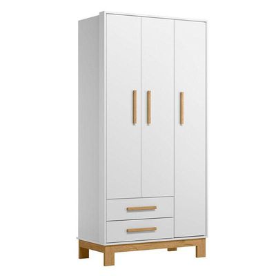 Quarto De Bebê Q Encanto Slim Ambiente Branco Acetinado - Qmovi