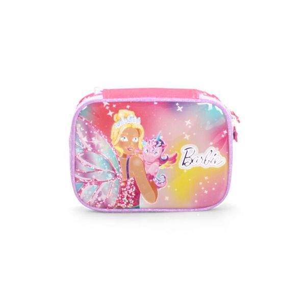 Estojo Escolar Feminino da Barbie 100 Pens Luxcel 39124 Verde