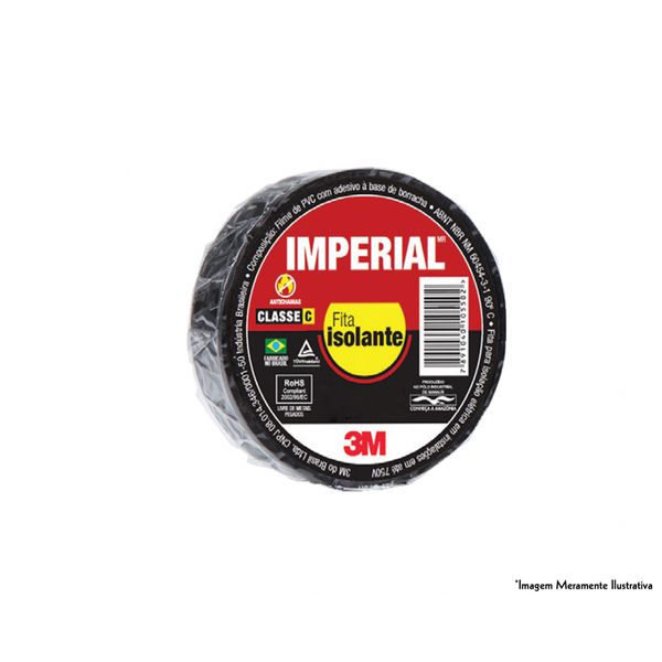 Fita Isolante 3M Imperial Slim 18Mmx20M c/10pçs
