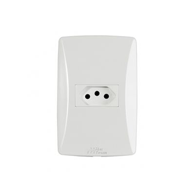 Tomada Petra 2P+T Horiz C/Pl 20A 250V 39028