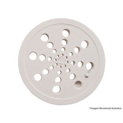 Grelha Redonda Plast Abre/Fecha 100Mm