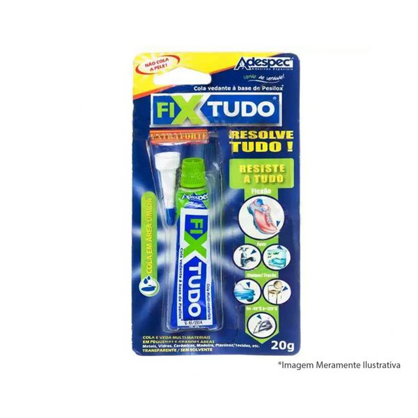 Cola Fix Tudo Adespec 20G Transp Blister