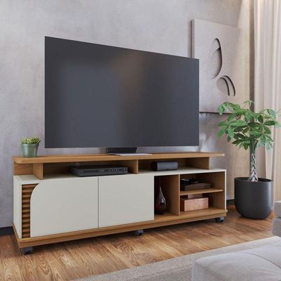 Rack Bancada Jurerê 1.8 Freijó Off White Matte - Colibri