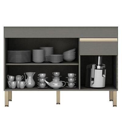 Balcão De Pia Line 120 Cm Gris - Kits Paraná