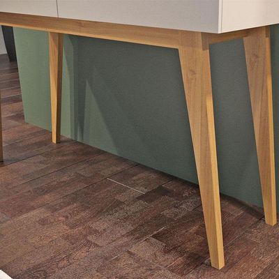 Aparador Para Sala De Estar Ambiente Bellíssima Off White Cinamomo - Valdemóveis