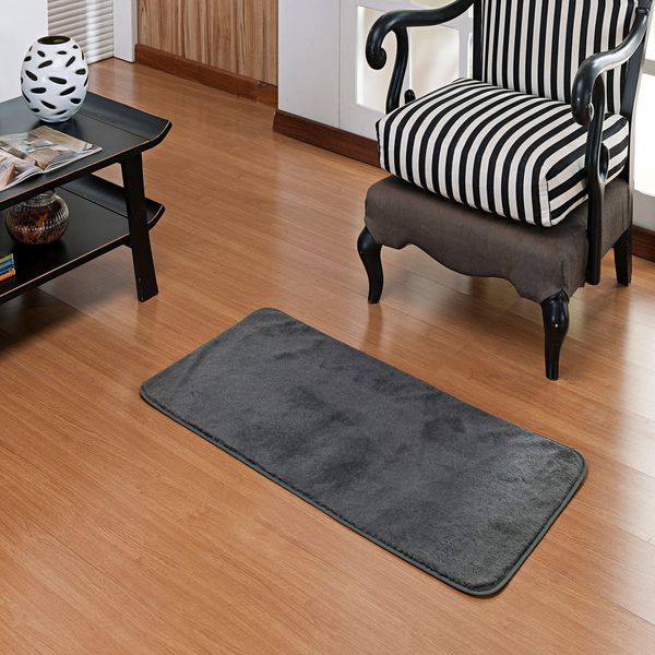 Tapete Premium 1,00m x 0,50m Cinza Guga Tapetes 100cm x 50cm / Cinza
