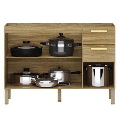 Balcão De Pia Ambiente Urbane 120 Cm Freijó - Kits Paraná