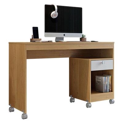 Mesa Para Computador Giga E Multiuso Flex Cinamomo Off White - Valdemóveis