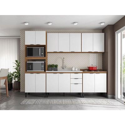 Cozinha Modulada Firenze Fhr001 Amendola Touch Branco - Demóbile