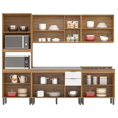 Cozinha Modulada Firenze Fhr001 Amendola Touch Branco - Demóbile