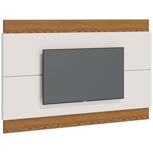 Painel Decorativo Sala de Estar 218cm Julien Off White/Freijó - Gran Belo Painel Decorativo Sala de Estar 218cm Julien Off White/Freijó - Gran Belo