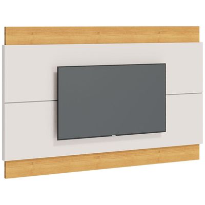 Painel Decorativo Sala de Estar 218cm Julien Off White/Nature - Gran Belo