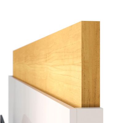 Painel Decorativo Sala de Estar 218cm Julien Off White/Nature - Gran Belo