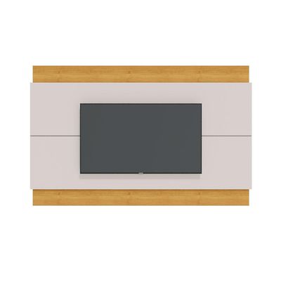 Painel Decorativo Sala de Estar 146cm Julien Off White/Nature - Gran Belo
