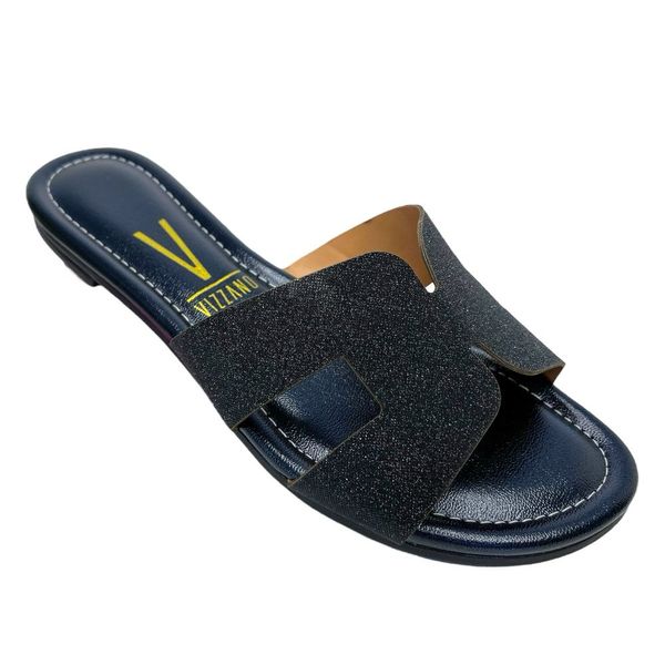 Rasteira Feminino Vizzano Shine Preto Glitter 6371.167 34 / Preto