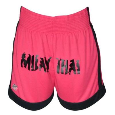 Calção Kanxa Muay Thai Fighters Feminino - Pinkpto M / PINK/PTO