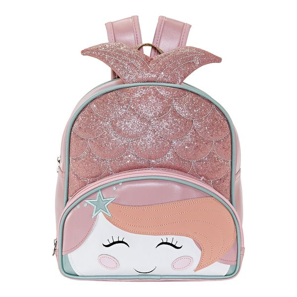 Mochila Infantil Sereia Rosa - Batistela Baby