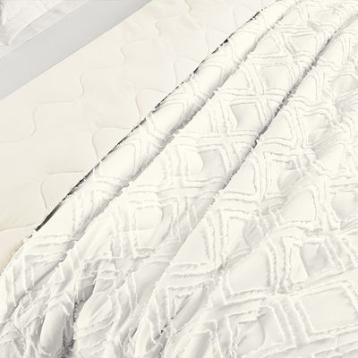 Cobre Leito Queen Harmonia 3 Peças Dupla Face - White